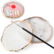Round palette for mixing paints, gels, gel polishes, and other materials