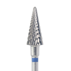 Tapered milling cutter with medium cross-cut