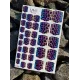Pedicure nails wraps 044