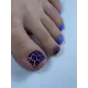 Pedicure nails wraps 044
