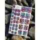Pedicure nails wraps 048