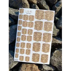Pedicure nails wraps 007