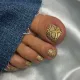 Pedicure nails wraps 007