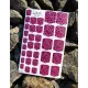 Pedicure nails wraps 027
