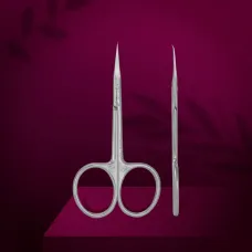 Professional cuticle scissors with hook Staleks Pro Exclusive 23 Type 2 (Magnolia)