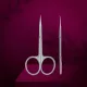 Professional cuticle scissors with hook Staleks Pro Exclusive 23 Type 2 (Magnolia)